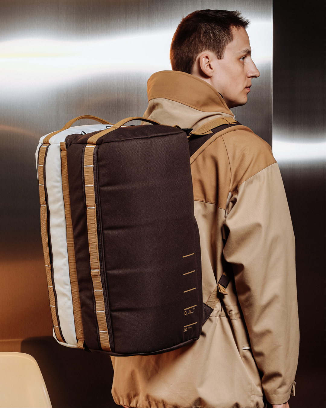 Roamer Pro Split Duffel 50L Cappuccino